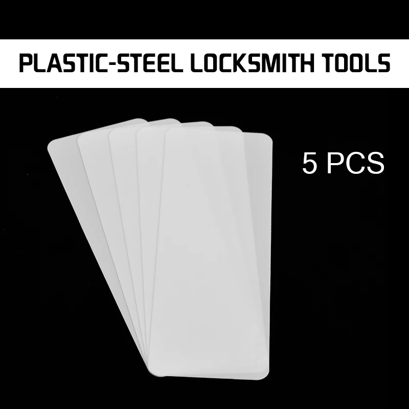 

5Pcs/Set 230mmx80mm Plastic-Steel Locksmith Tools Insert Sheet Locksmith Nano PlasticSteel Door Joggling Bypass Tools Opener