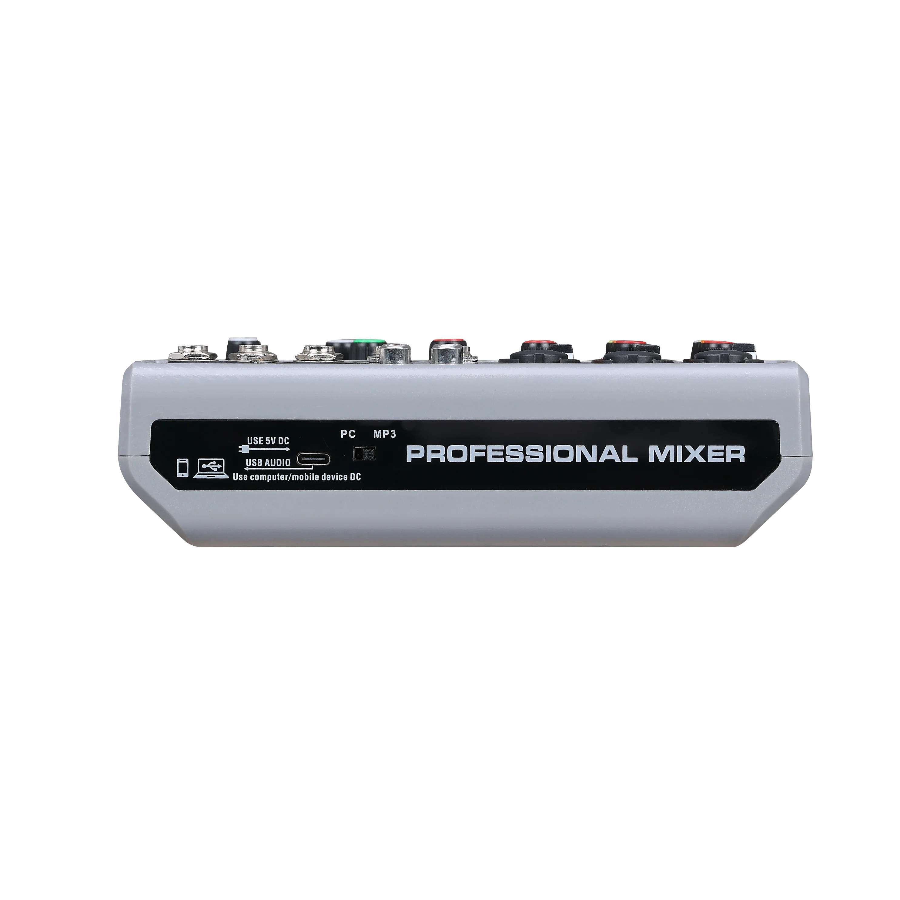 Фото Для BM-05 Mini 5-канальный аудиомикшер DJ-контроллер Микшер De Audio Profecional Микшерная консоль с USB Bluetooth для студии №3