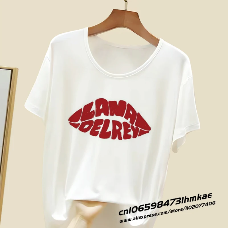 

Lana Del Rey T Shirts for Women Fashion Tshirts 90S Baby Tees Cartoon Aesthetic Casual Y2K Tops Vintage Harajuku A10010-4