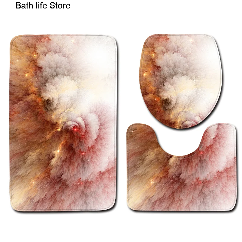 

Трехкомпонентный напольный дверной коврик для ванной и туалета с 3D рисунком, коврик для ванной комнаты, коврик для ванной, коврик для ванной...