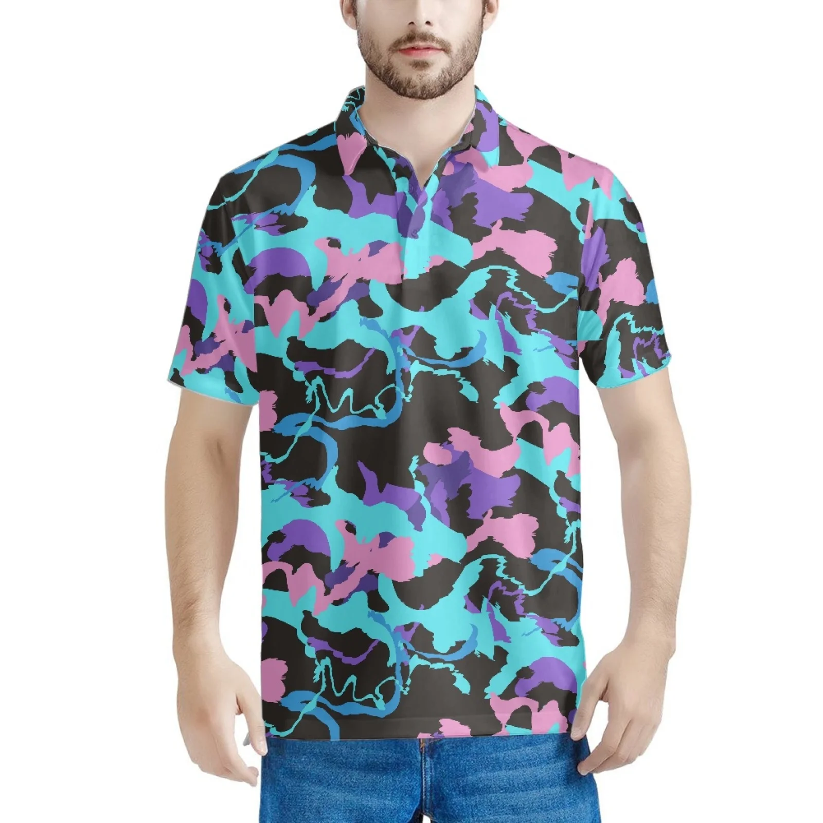 

Много вариантов камуфляжных дышащих качественных мужских летних модных женских футболок, мужские повседневные разноцветные футболки с ко...