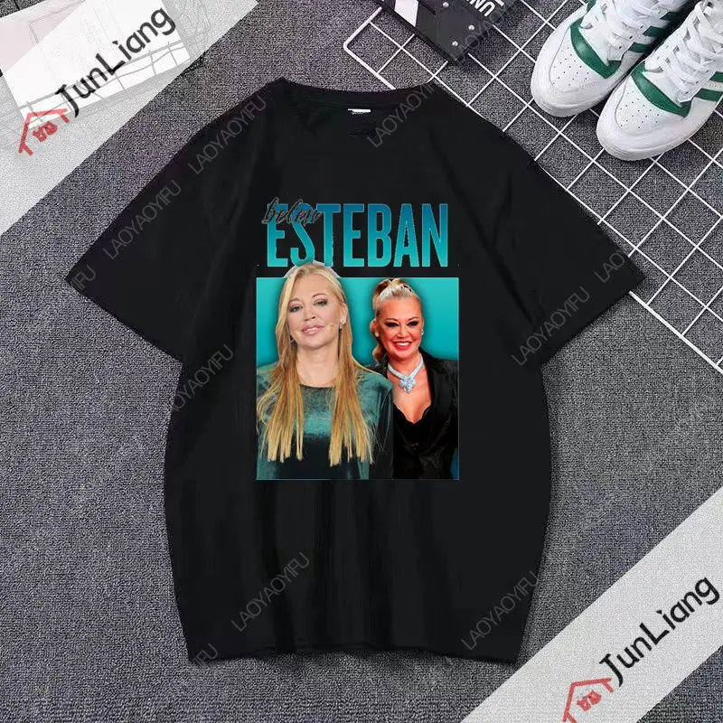 Фото Belen Esteban T-shirt Kawaii Clothing Women's Clothing Aesthetic Clothing Autumn/Winter Top Harajuku Streetwear №5