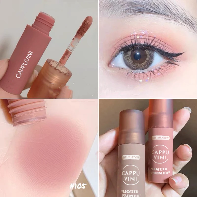 

6 Colors Matte Liquid Eyeshadow Cream Milk Tea Blush Pallete Velvet Cheek Blusher Nude Powder Contour Shadow Primer Pink Blush