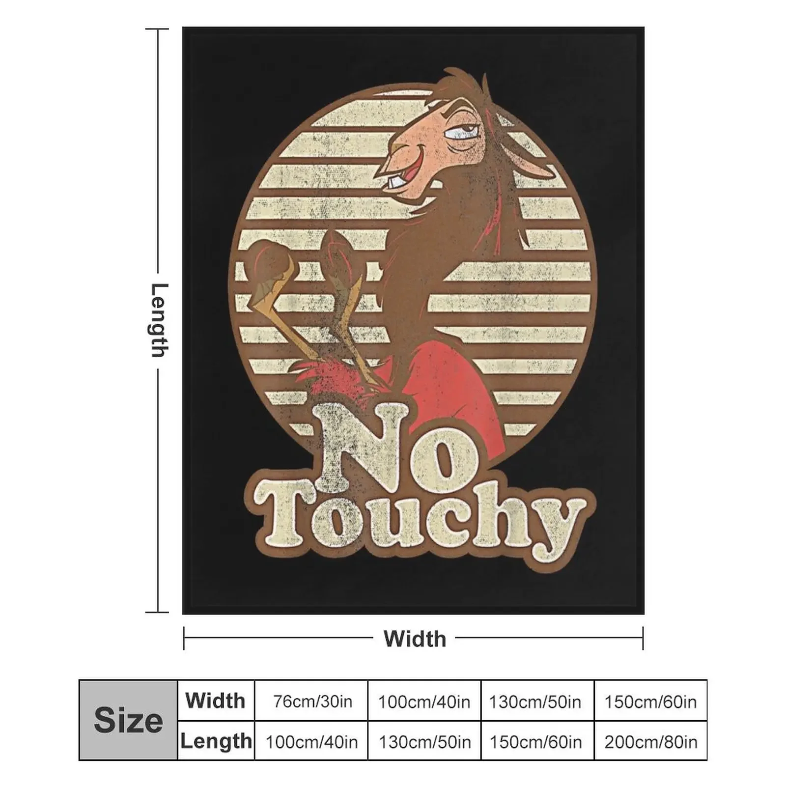 Винтажный состаренный плед Gr.Kuzco Llama No Touchy, мужской мягкий теплый плед для дивана (art.: 3920dc22db655) - 3920dc22db655