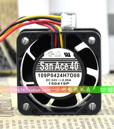 100% рабочий оригинальный Φ 109P0424H7D08 Новый 24В 4015 4 см система FANUC специальный охлаждающий вентилятор