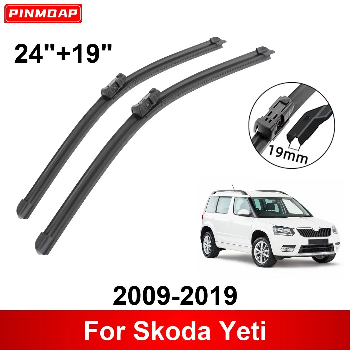 Автомобильный дворник для Skoda Yeti 2009-2019 24 &quot+ 19&quot передние и задние щетки