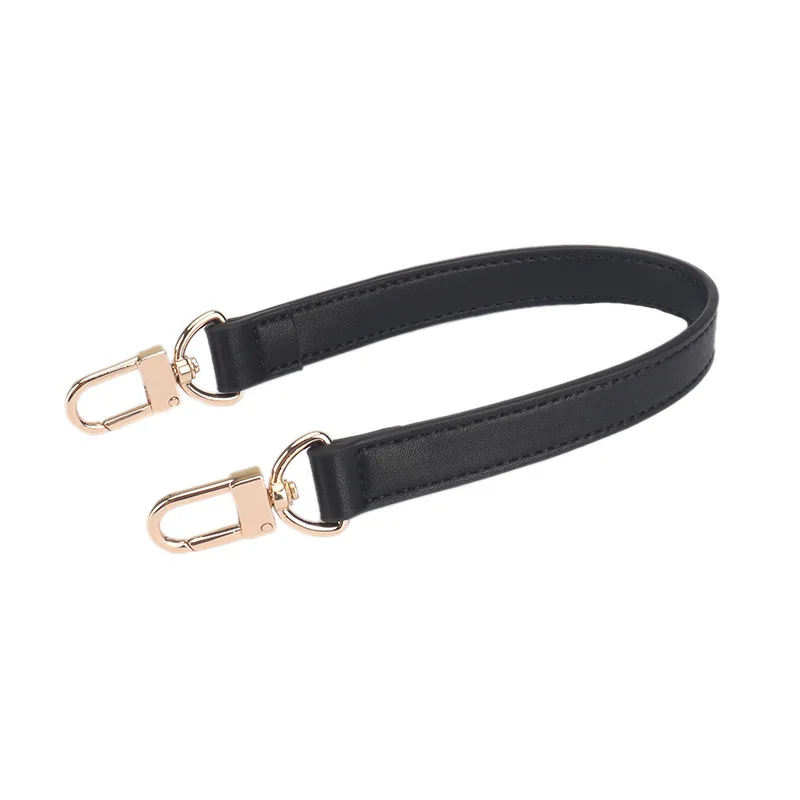 Lady Genuine Leather Strap Handbag Bag Belt DIY Bags Handle With Silver Gold Black Hardware Replacement Bag Short Straps
