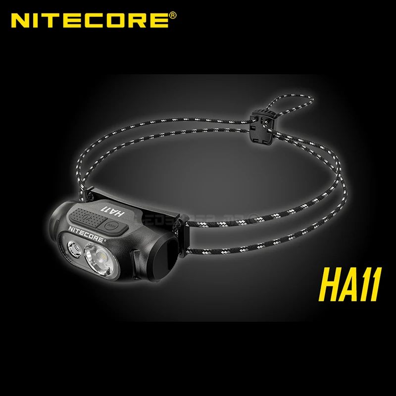 Ultral Lightweight NITECORE HA11 240 Lumens Dual Beam AA Headlamp with Generic AA Battery
