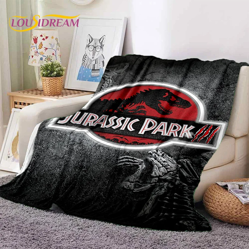 Мягкое фланелевое одеяло с принтом динозавров