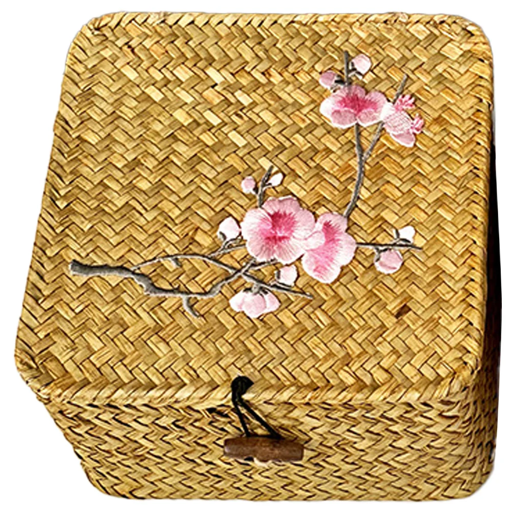 

Gift Box Handmade Woven Case Decorative Basket Storage Sundry Organizer Baskets