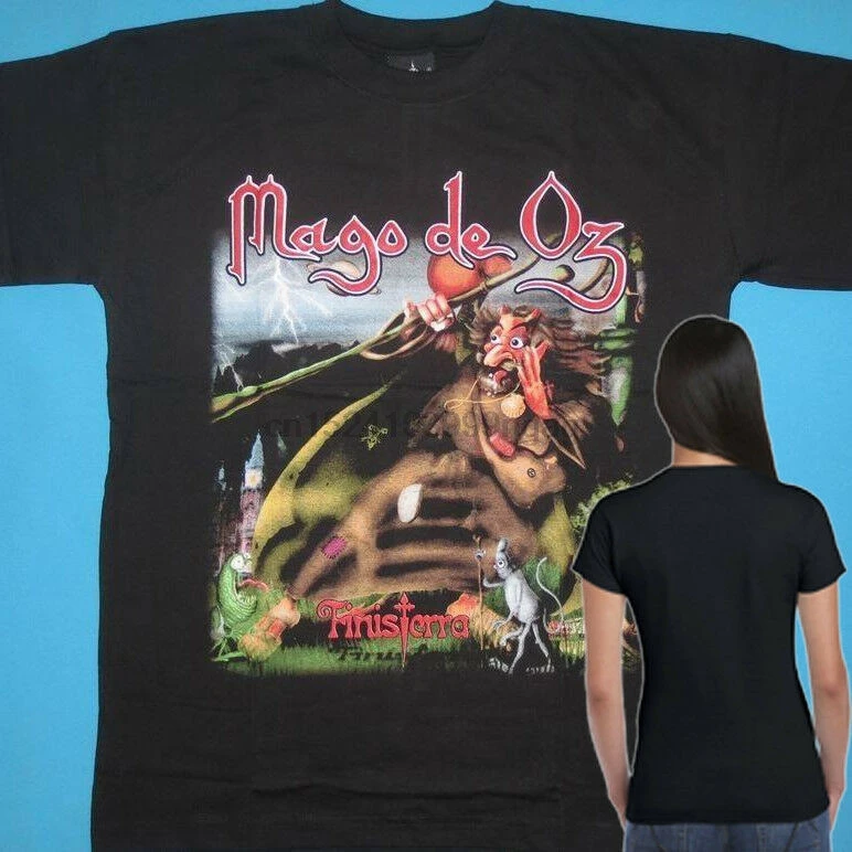 

Mago De Oz Band Tour Tshirt Black Cotton New Women'S T-Shirt Size S To Xl