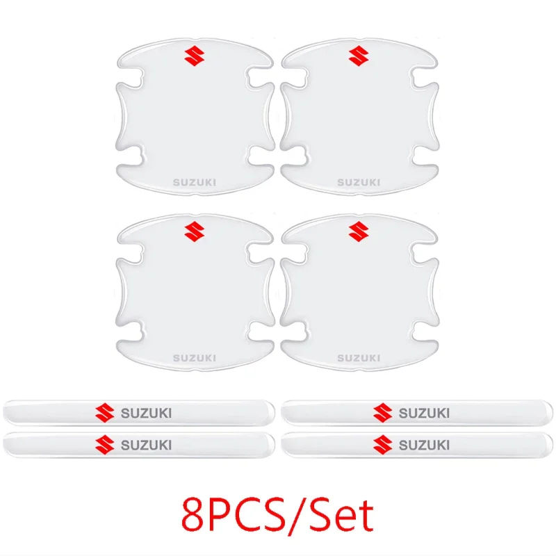 

Прозрачные наклейки на дверные ручки автомобиля, защитные наклейки для SUZUKI ALTO BALENO GRAND VITARA IGNIS JIMNY S-Cross SWIFT SX4