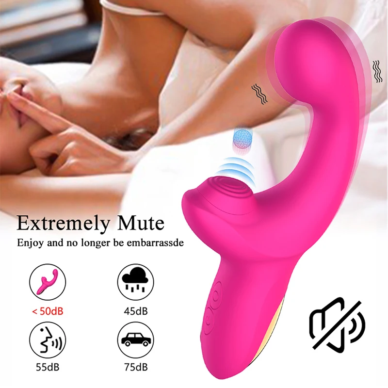 Вибратор для точки G фаллоимитатор с имитацией пальца Женский присосках клитора