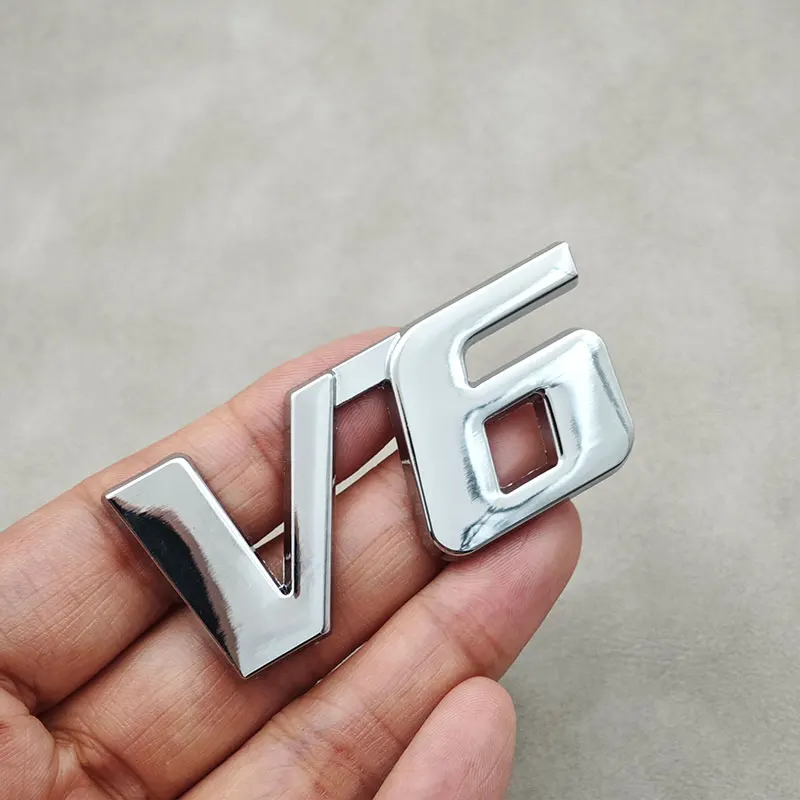 

3D металлический сплав V6 логотип автомобиля задний багажник эмблема наклейка для Toyota Camry Corolla Rav4 Prado CHR авто наклейка аксессуары