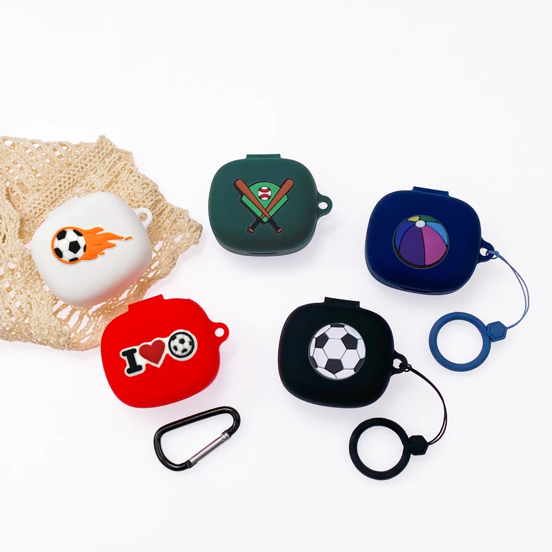 

cartoon ball case For JBL Live Pro 2 TWS case full edge Protect Case Football/Basketball/Baseball silicone Earphone Cover