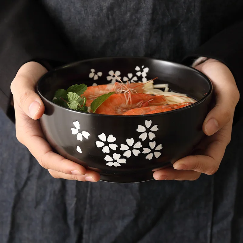 

Чаши для риса в японском стиле, креативная керамическая домашняя чаша для риса, салата, миска для лапши, суповая чаша