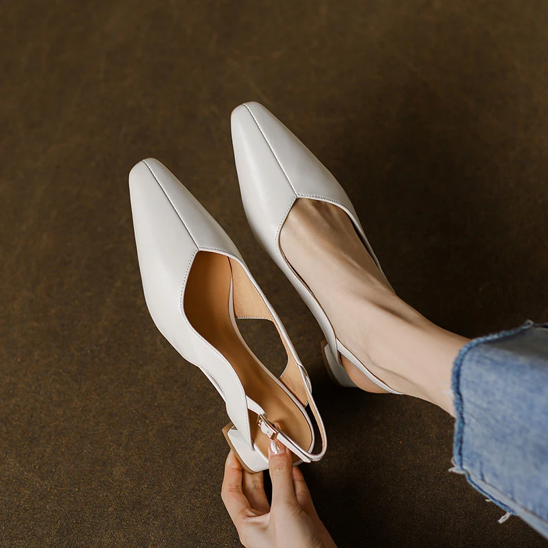 

Женские босоножки из натуральной кожи, босоножки из мягкой овчины, воловьей и свиной шкуры 22-25 см, летняя обувь для женщин, новинка 2023