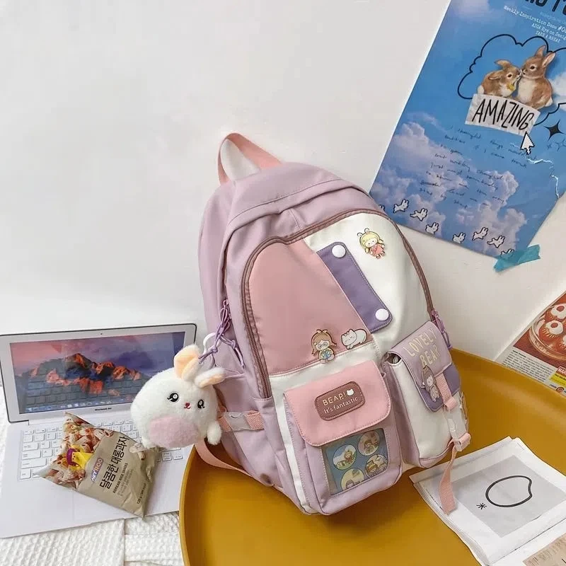 

Dropshipping kawaii school bags for girls female school students large capacity backpacks girls' school backpack