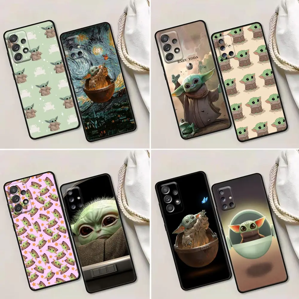 

Phone Case for Samsung Galaxy A52 A53 A73 A72 A71 A32 A33 A51 A42 A13 A01 A91 Silicone Fundas Cover Cute Lovely Baby Yoda Marvel
