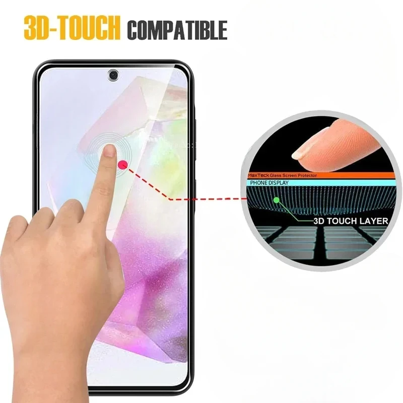 2 шт. полное защитное стекло для Samsung Galaxy A55 A35 A25 A15 A05S 5G закаленное пленка C55 M55 M15 A54