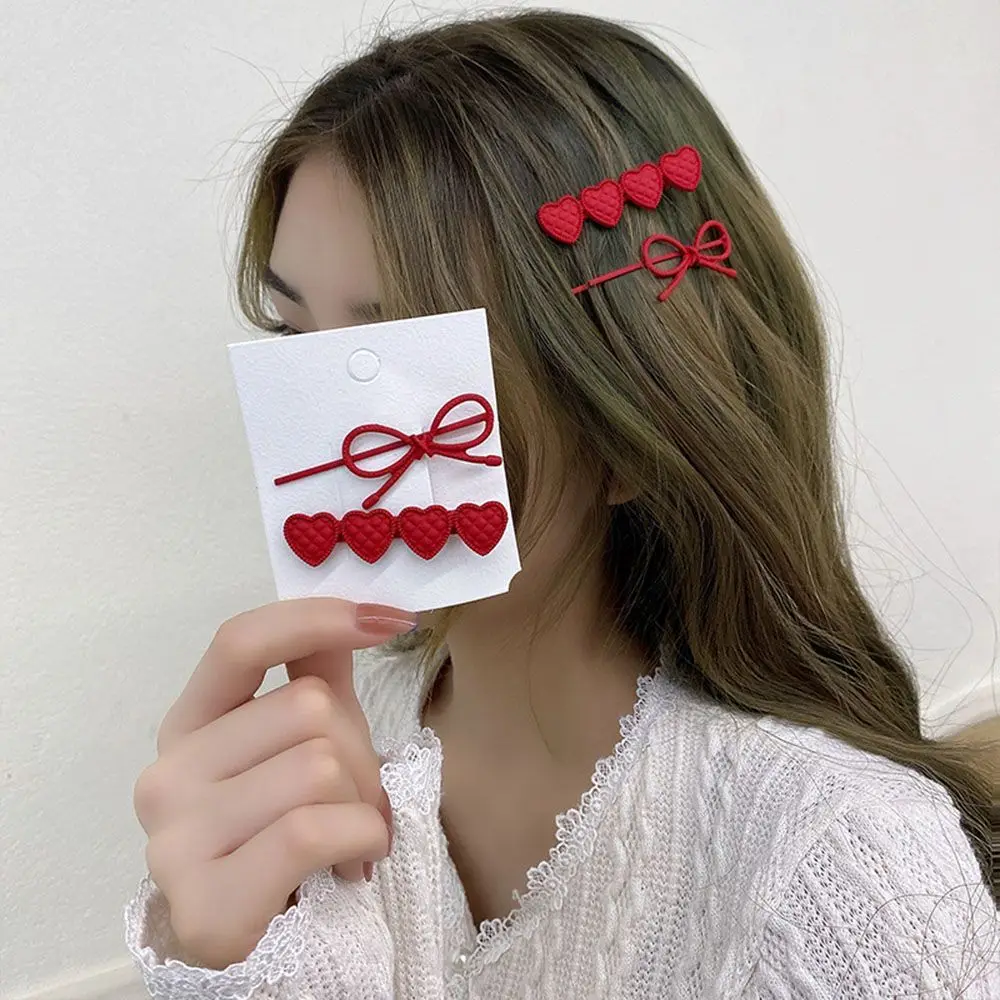 

New Arrival Women's New PU Leather Bow Hair Pins Girls Lovely Fashion Hair Clips Hair Korea Accessories 2022