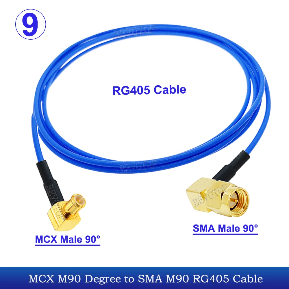 

BEVOTOP RG405 SMA к MCX кабель синего цвета