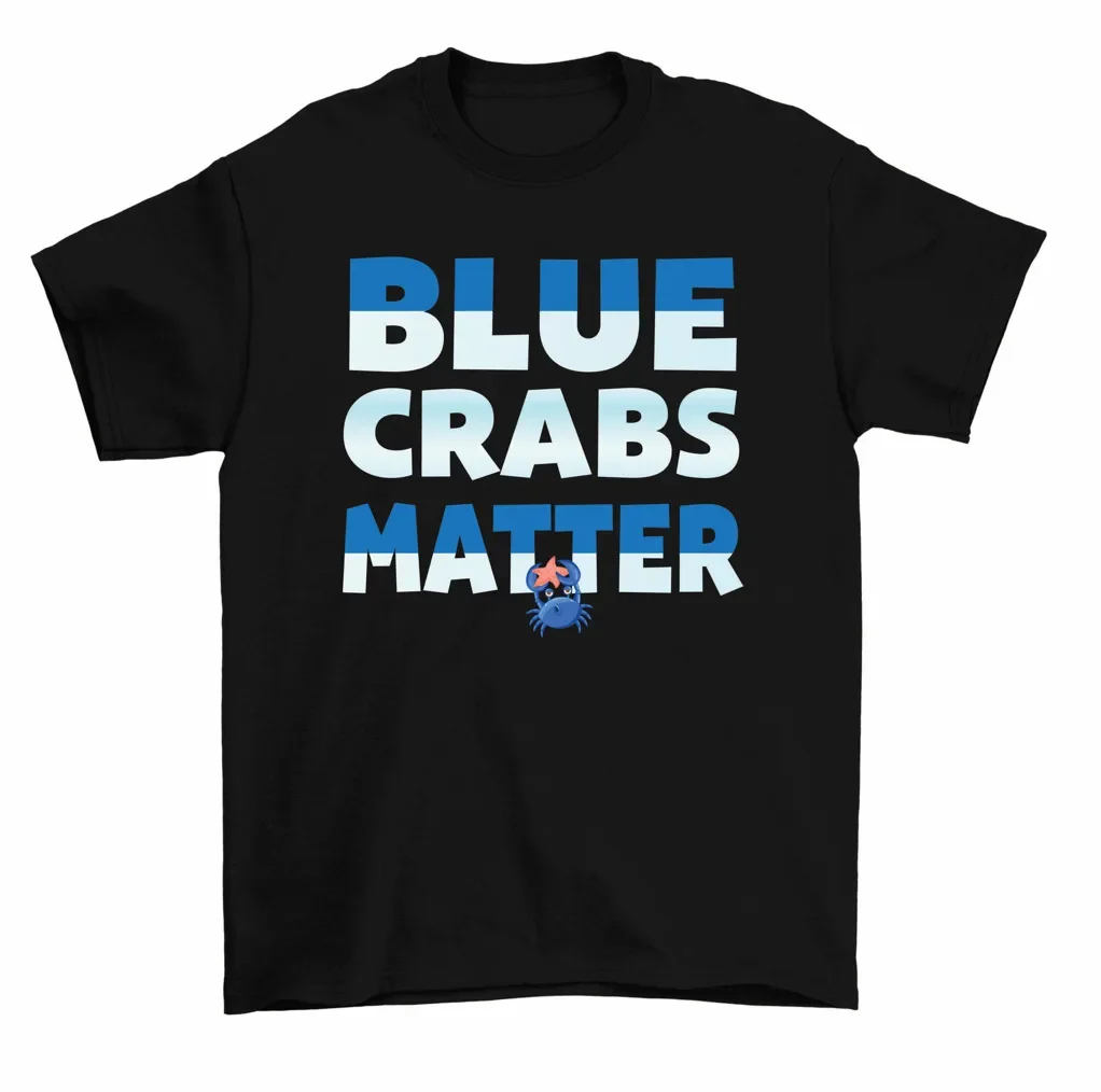 Футболка с голубым крабом морской Краб забавная футболка для мужчин и женщин