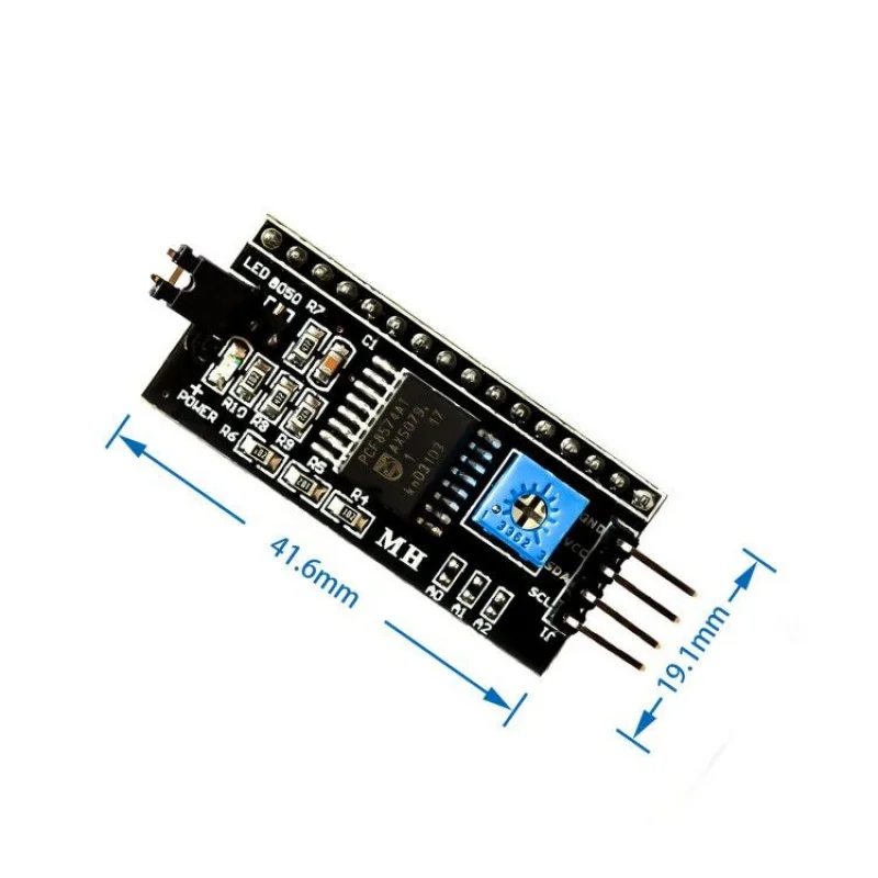 Интерфейсный модуль SAMIORE IIC/I2C/TWI/SPI для модуля карт серии Arduino PCF8574, порт 1602, ЖК-экран, 10 шт.