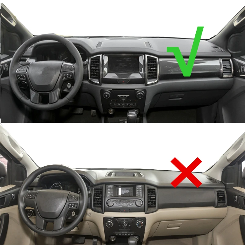 Для Ford Everest Ranger 2015 2016 2017 2018-2021 защита от УФ излучения коврик для приборной панели