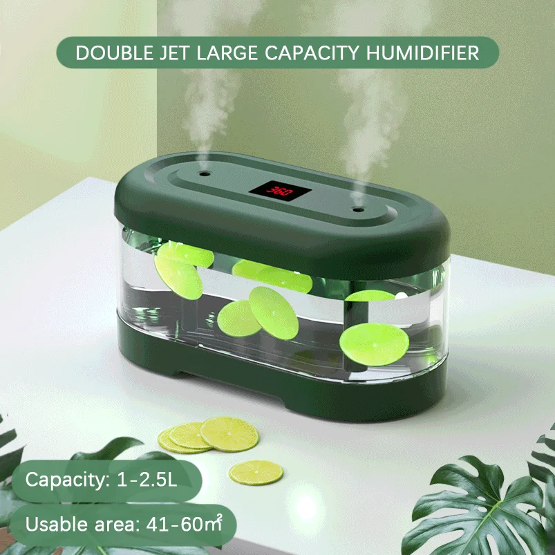 

Usb humidifier household desktop dual spray aromatherapy air purifier large capacity water replenisher gift