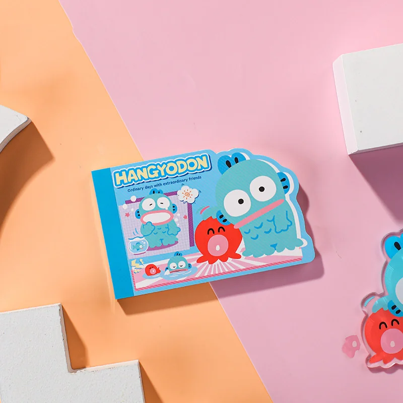 8pcs/ лот Sanrio Creative Hangyodon Memo Pad Sticky Notes Stationery Label Notepad Planner Sticker Post School Supplies