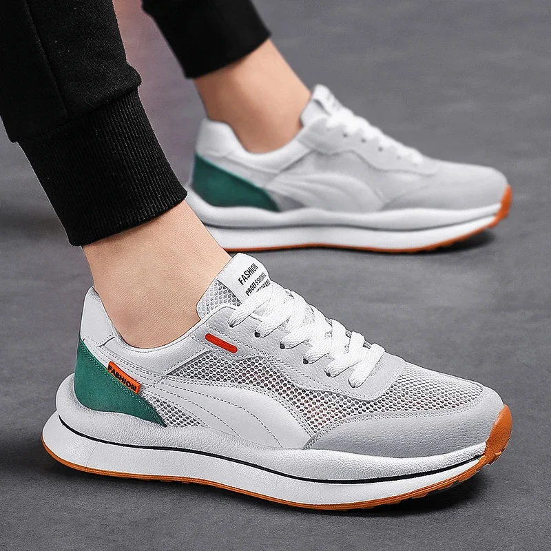 

Men Shoes 2023 New Mixed Colors Men's Vulcanized Shoes Mesh Breathable Casual Sport Shoes Fashionable and Versatile Sneakers Men