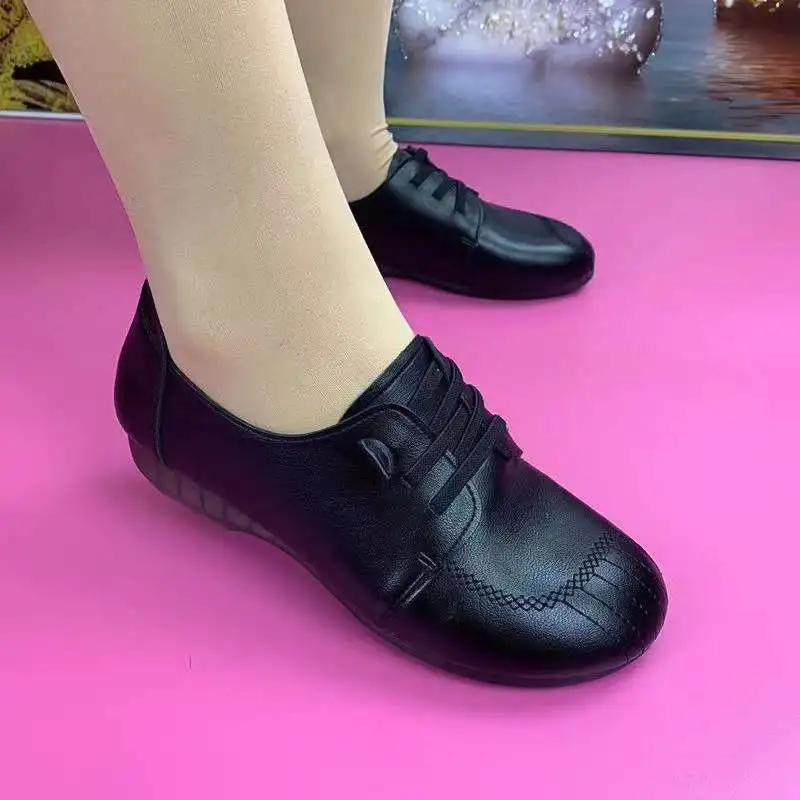 New Arrivals Simple Spring and Autumn Leisure Mother Non-slip Comfortable Soft Bottom Soft Surface Flat Shoe Daily Women's Shoes