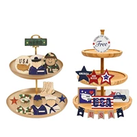 independence day tiered tray decor 4th of july independence day table centerpiece patriotic party decors for home office