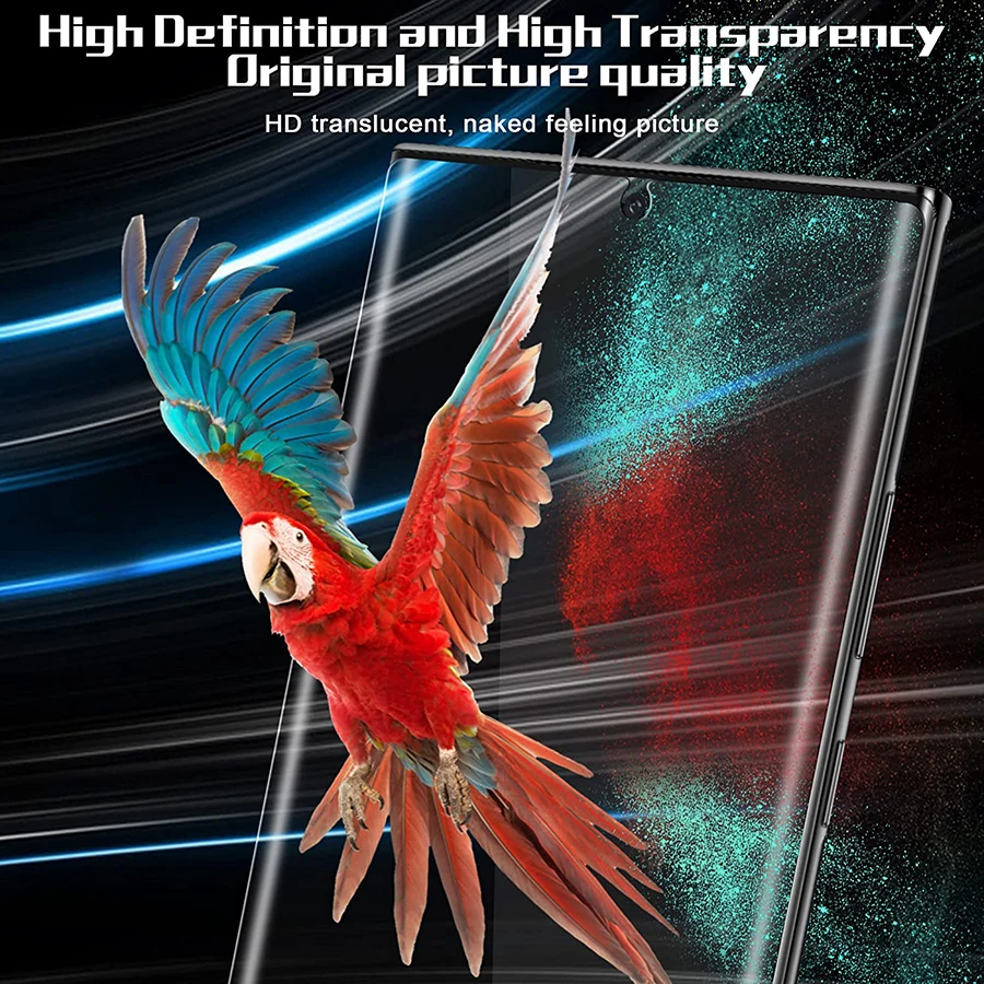 9D Soft Silicone Clear Hydrogel Film For Samsung Galaxy Note 20 Ultra S23+ S23 Ultra A52s A72 A51 A71 A54 TPU Screen Protector