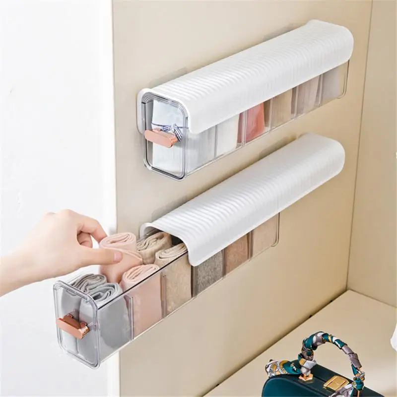 

Underwear Storage Box Household Three-in-one Drawer-style Underwear Socks Separation Finishing Box Student Dormitory Finishing