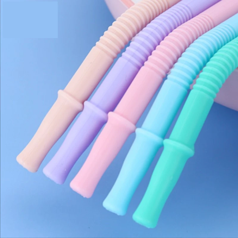 Силиконовая соломинка для дома и детского сада портативные соломинки молока чая