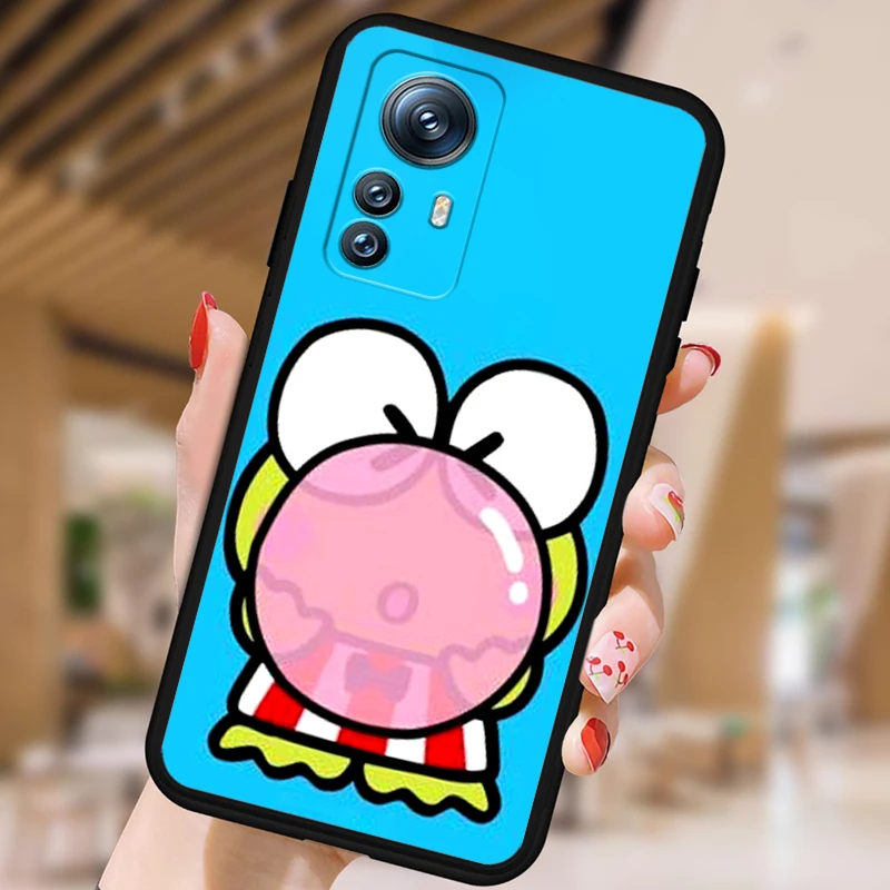Sanrio милый KEROKERO KEROPPI для Xiaomi Mi 14 13T 13 12T 12 11T 11i 11 10T 10 Pro Lite ультратонкий черный чехол