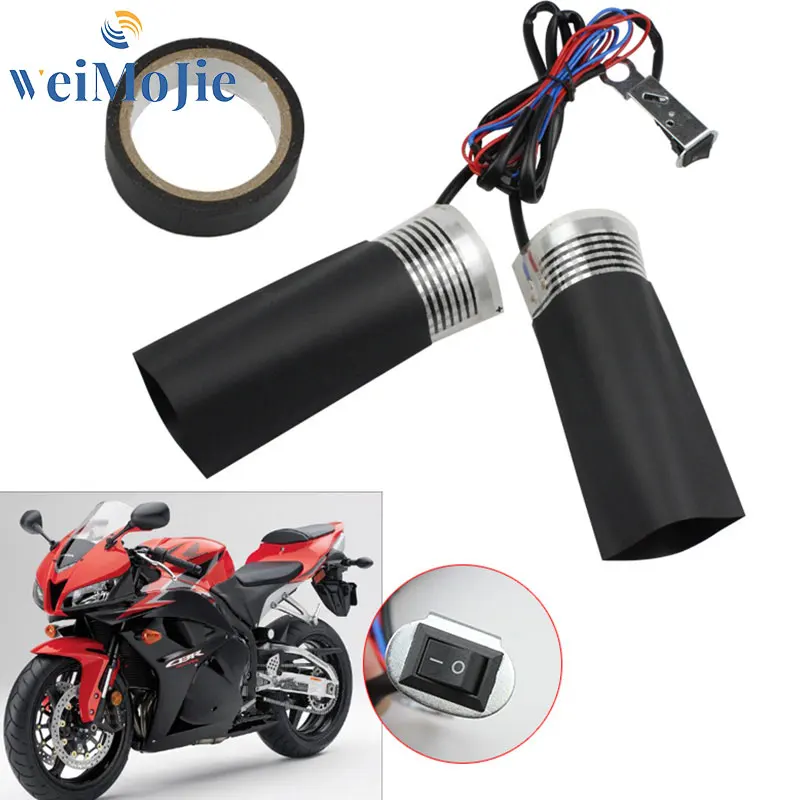 

2pcs DIY Electric 12V Heated Pad ATV Motorcycle Moto Motocross Accessories Heated Grips Inserts Handlebar Handle Hand Warmers