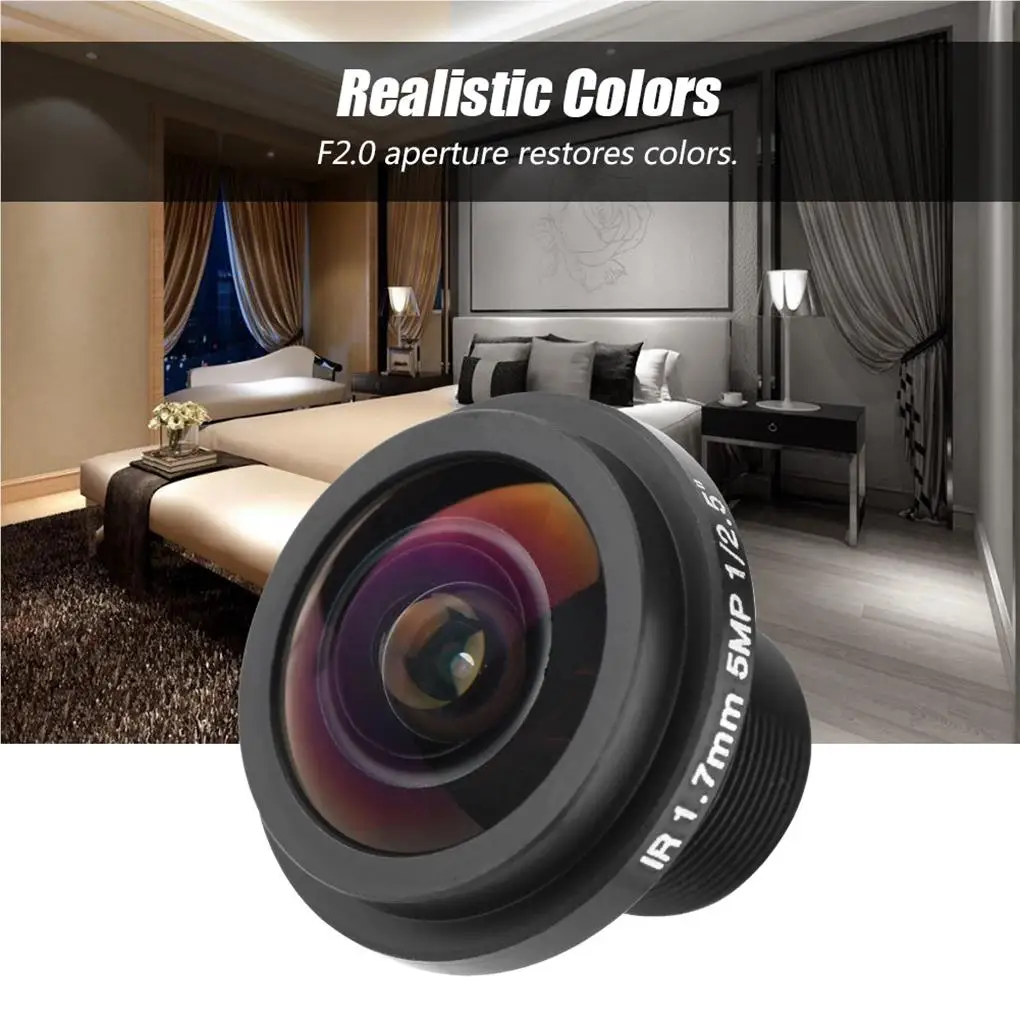 

Metal Fisheye Security Camcorder Detachable Round 5MP 1 7mm 180 Degree Wide Angle Household Warehouse M12x0 5 Camera