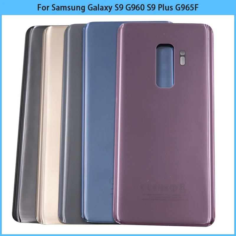 Новинка для Samsung Galaxy S9 G960 / S9 Plus G965 SM-G965F задняя крышка батарейного отсека 3D стеклянная панель Корпус сменный клей