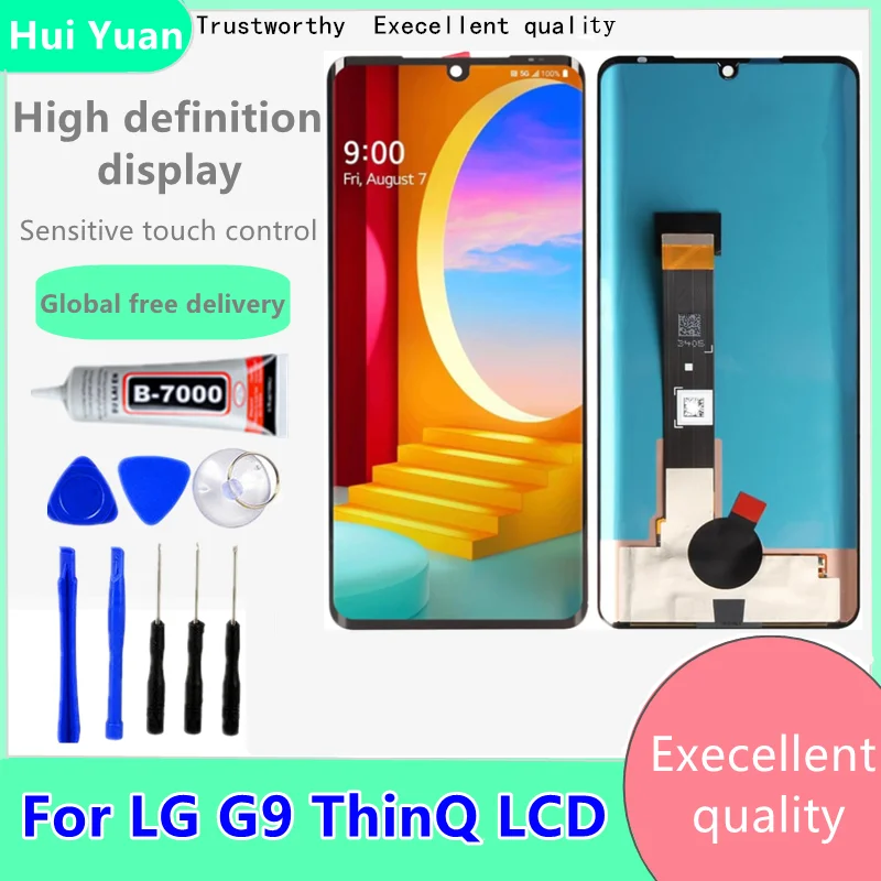Высококачественный ЖК-экран для LG Velvet 5G LM-G900N LM-G900EM LM-G900 LM-G900TM дигитайзер в полной