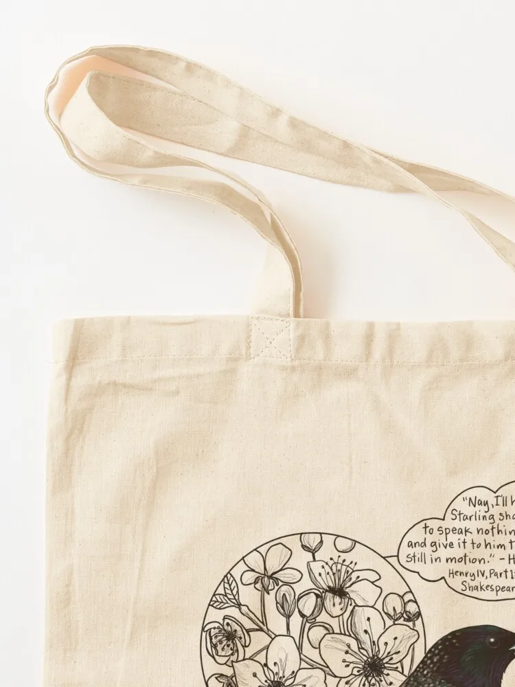 Сумка-тоут Shakespeare's Starling Doodle эко-сумка портативная сумка для покупок женская