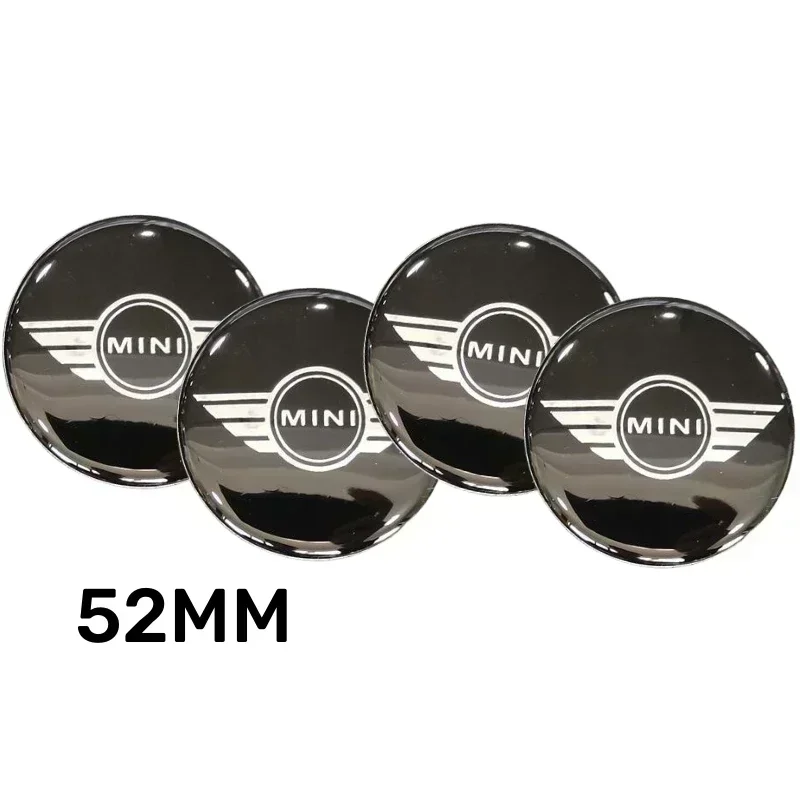 

4 шт. для Mini Cooper JCW R50 R52 R53 R56 R57 R58 R60 MINI CLUBMAN COUNTRYMAN логотип 52 мм наклейки на центральную ступицу колеса автомобиля аксессуары