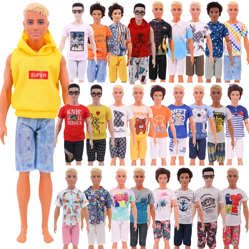 T-shirt + Shorts For Barbie Dress Accessories Fashion Daily 