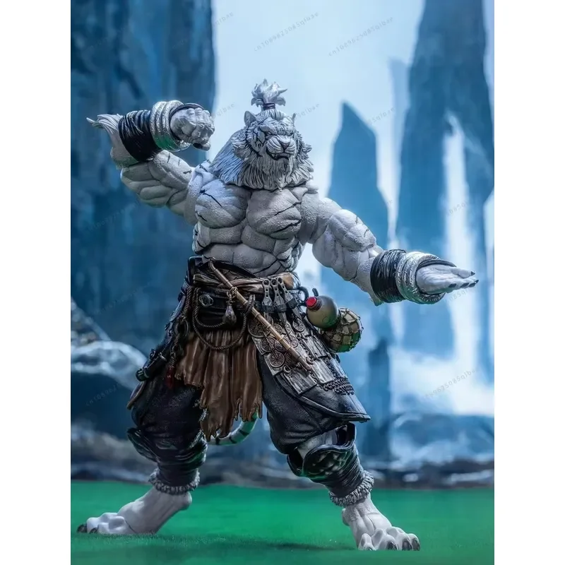 Фото В наличии: Фигурка-модель Jiangmeng White Tiger 1/12 Planet Furui White Tiger Tiger Man, дополнительная цветовая версия, реалистичная кукла-игрушка №5