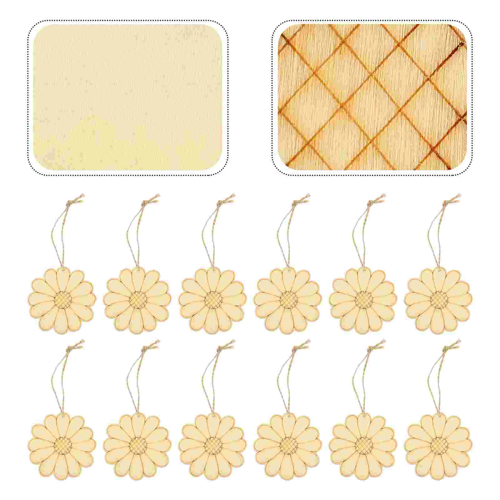 

Chrysanthemum Blank Wood Chip Graffiti Slices Unpainted DIY Chips Wooden Crafts Cutout Painting Rustic Home Decor