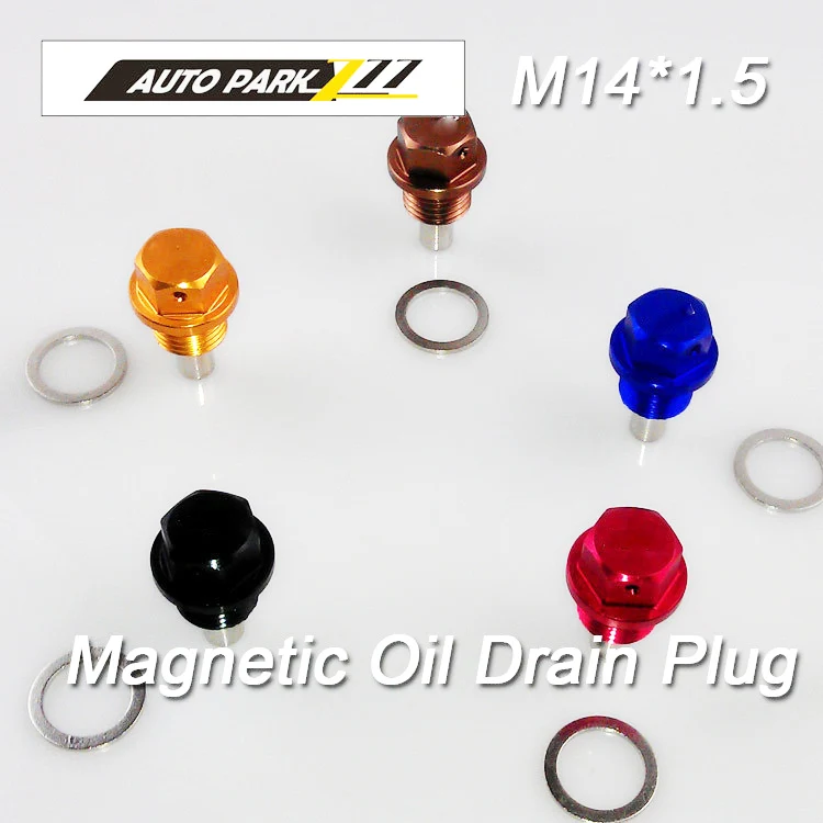 

universal aluminum auto magnetic oil drain plug and oil drain sump nut with logo