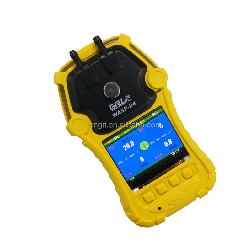 portable H2S O2 CO EX 4 multi combustible gas detector