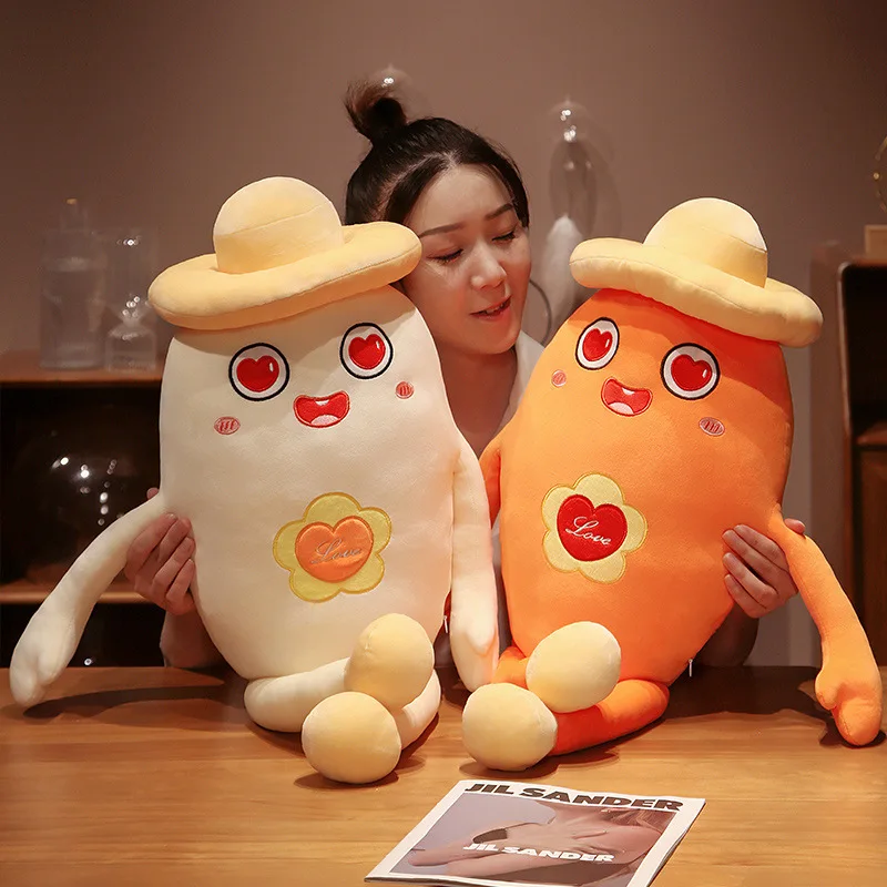 

Креативная большая подушка с цветочным сердцем и репой, мягкая игрушка, кукла с морковкой, удобная кукла для сна для девочки